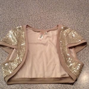 Gold Sequin Bolero