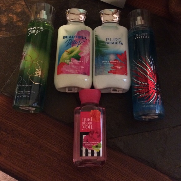 Bath and body works lotion and perfume
