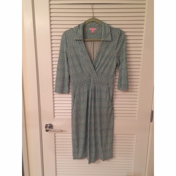 Lilly Pulitzer Faux Wrap Knit Dress