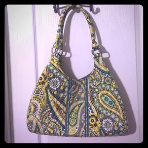 Vera Bradley hobo purse in lemon parfait.
