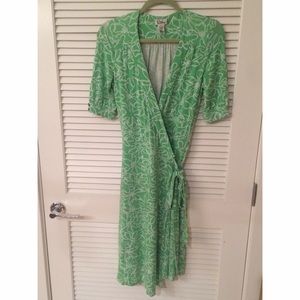 Lilly Pulitzer Green Knit Wrap Dress