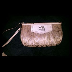Ombre style coach clutch