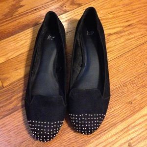 H&M gold and silver studded flats
