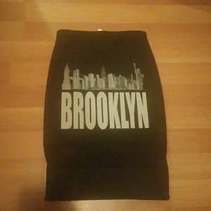 Brooklyn City Pencil Skirt with Transparent