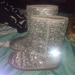 Sequin Boots