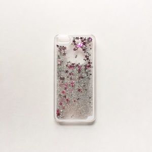 iPhone 6 plus silver quicksand case