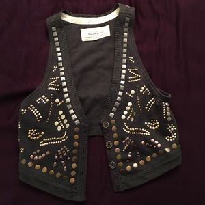 Sequin vest in gray