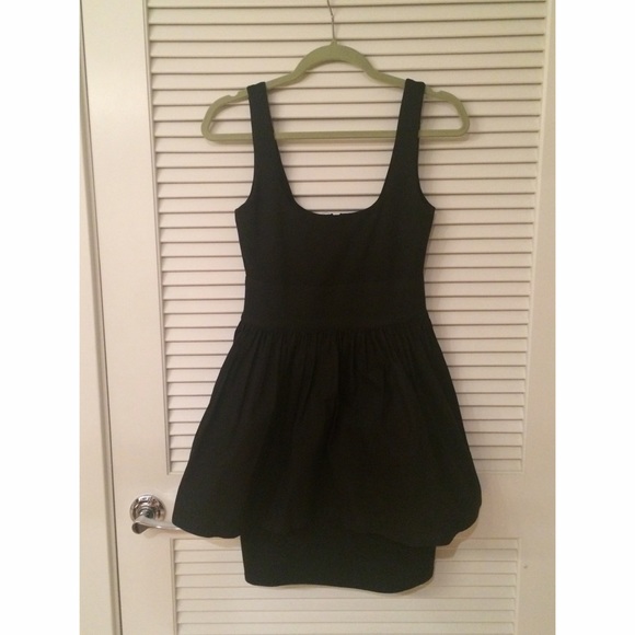 Aqua Peplum Tiered Party Dress