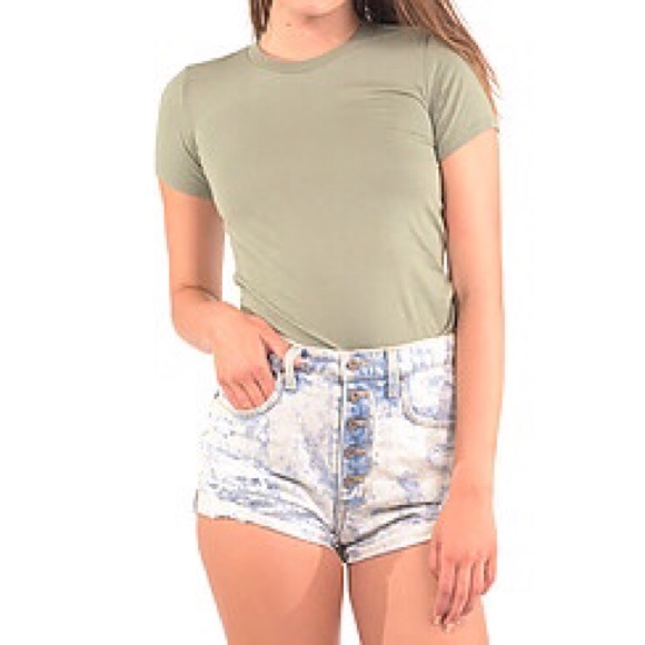 Crew Neck Earth Toned Tee, Premium Cottons - Picture 1 of 3