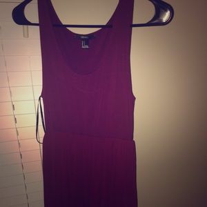 Long maroon maxi dress