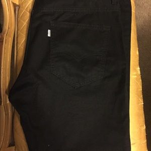 Mens Black Levi 511 Slim Fit