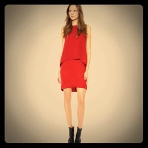 Theory Red Lyall Dress size 4