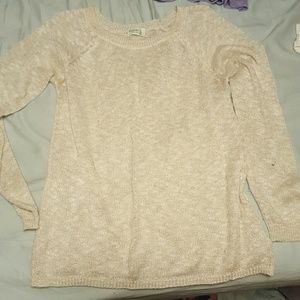 White sparkly sweater