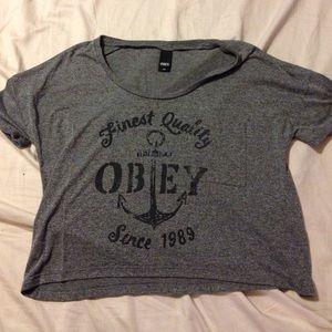 Obey crop top