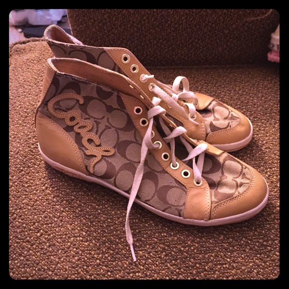Coach Brendi sneakers high top 8.5