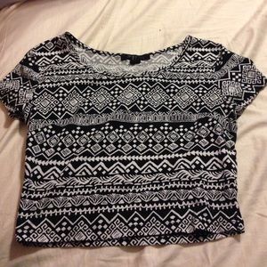 Aztec crop top