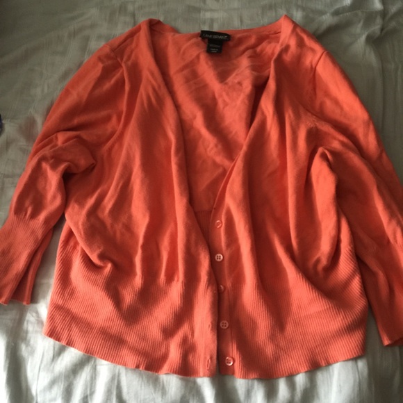 Lane Bryant 22/24 coral cardigan