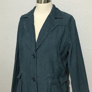 BCBG: Blue corduroy blazer from Tex by Max Azria