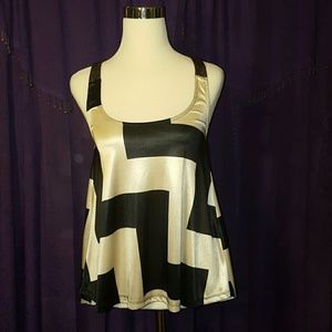 Silk Top with Bow in Back