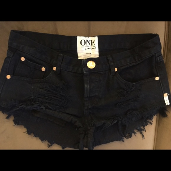One Teaspoon Destroyed Shorts