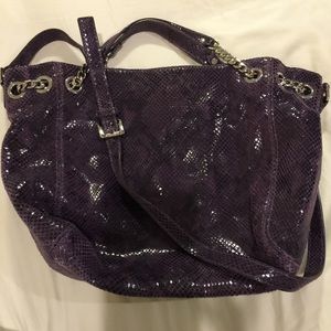 Price⬇️ Chain Python-embossed Shoulder Purple Bag