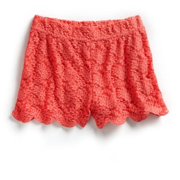 Free People Lace all over Boho shorts M/L 8 orange