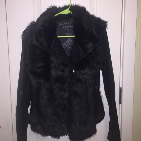 Black fur jacket