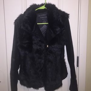 Black fur jacket