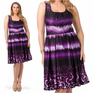 💜HOST PICK💜Purple Ombré Animal Print Dress