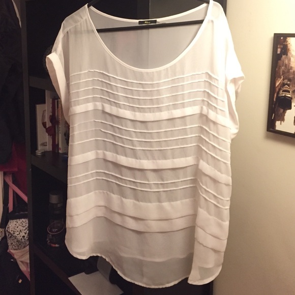 Sheer white blouse - NEW