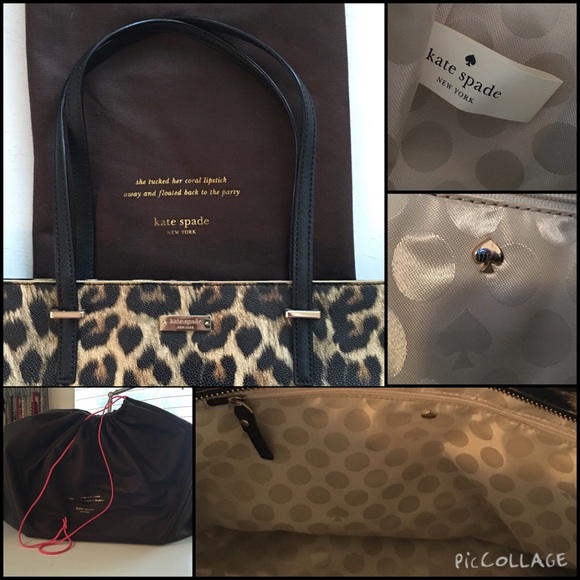 SOLD • Kate Spade NWOT Leopard Cedar Street Tote • - Picture 4 of 4
