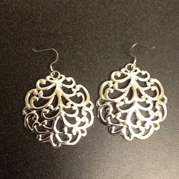 Silver earrings