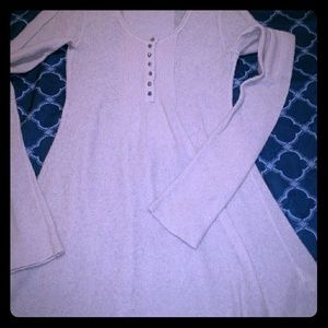 Free People sweater, dress, cream