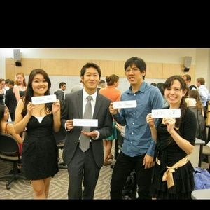 Black lace dress on the left side