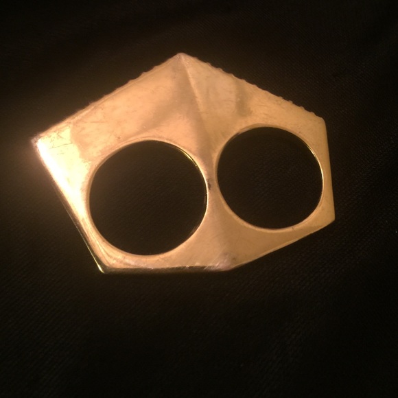 Double finger ring size 8 - Picture 1 of 2