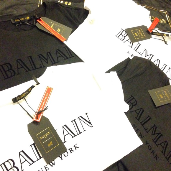 BALMAIN X H&M Graphic Logo Tee