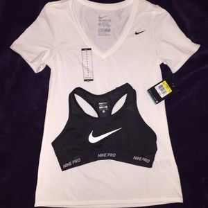 Nike T and bra bundle