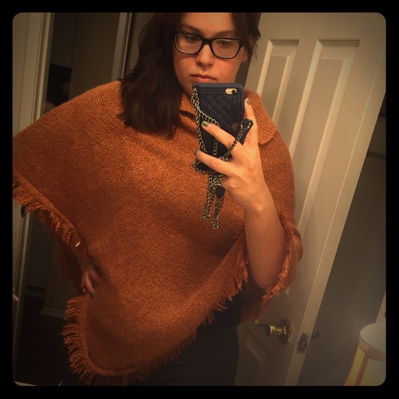 Orange Poncho