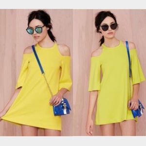 FOXIEDOX Shoulder Cutout Shift Dress