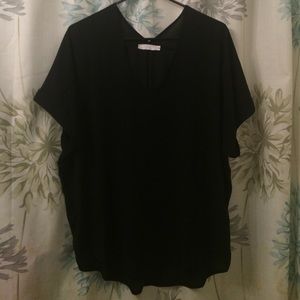 Lush Cuff Sleeve Woven Blouse