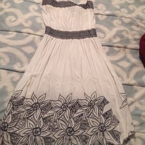 Strapless summer dress