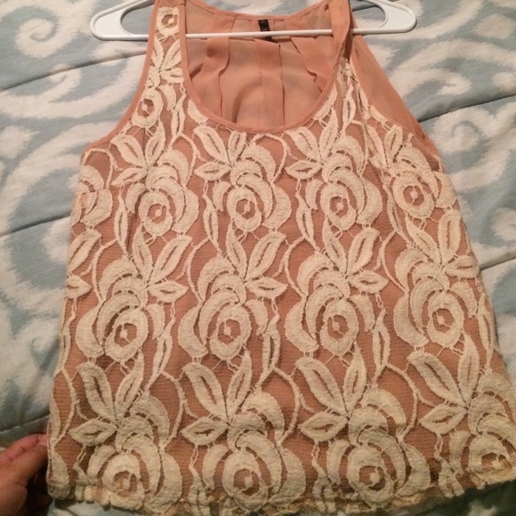 Pink chiffon top
