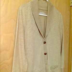 J Crew Button Up Long Sweatshirt Cardigan