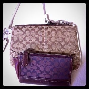 Coach wristlet and coin purse
