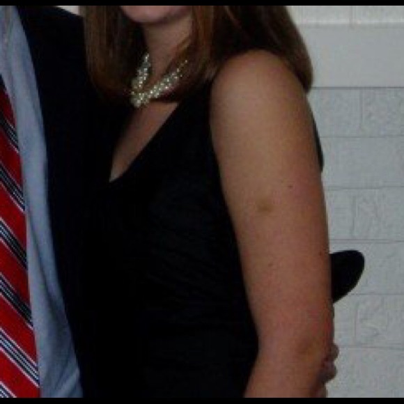 Black Cocktail Dress With Large Bow - Picture 4 of 4