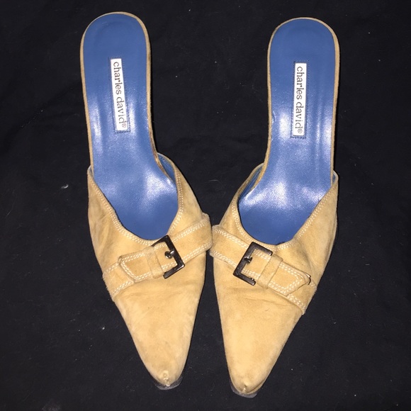 Brown suede mules Charles David