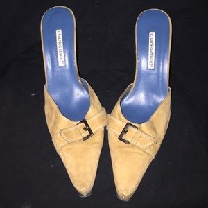 Brown suede mules Charles David