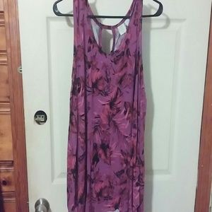 Purple summer flower tank top