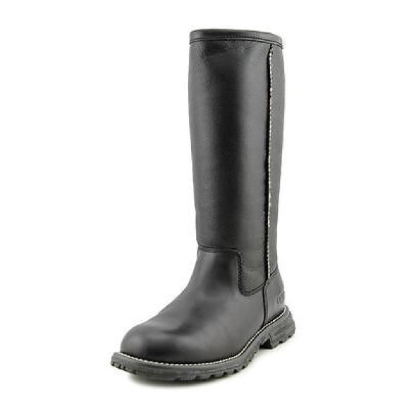 UGG leather black boots