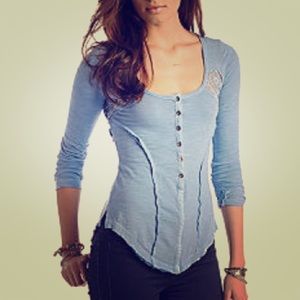 Free People Slub Henley